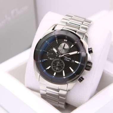 JAM TANGAN PRIA ALEXANDRE CHRISTIE AC 6596 SILVER BLACK PRIA ANTI AIR ORIGINAL GARANSI RESMI