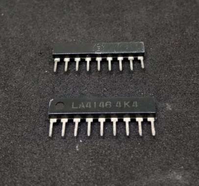 IC LA4146 2-Channel AF Power AMP utk Radio atau Kaset Tape