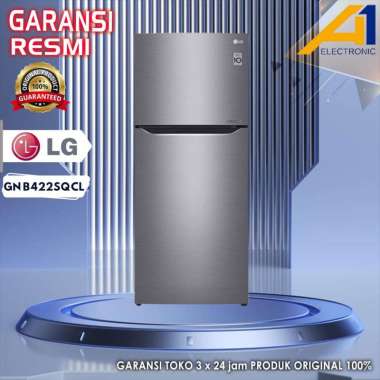 LG Kulkas GNB422SQCL / GN B422SQCL Smart Inverter 2 Pintu 416 L - Dark Graphite Steel