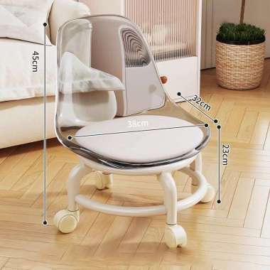 RM Kursi Anak Kursi Putar Kursi Anak Putar Kur Putih transparan
