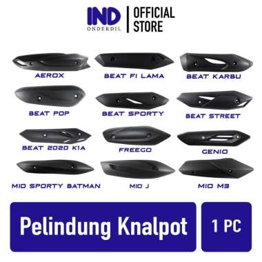 Pelindung Moncong Knalpot Motor Aerox Beat FI Pop Sprorty Street Genio Mio Batman J M3 Soul New Jupi