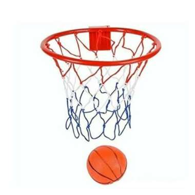 mainan anak ring bola basket 1 set bola dan ring