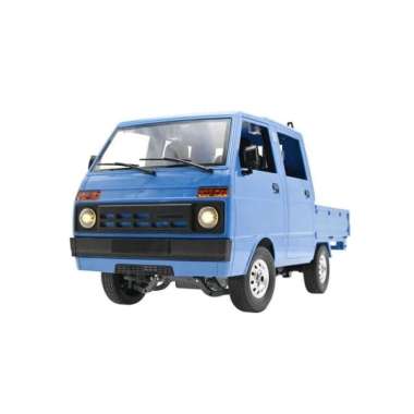 RC WPL D32 RC CAR TRUK MOBIL DAIHATSU HIJET DOUBLE KABIN 1/10 RTR D32 Biru PickUp