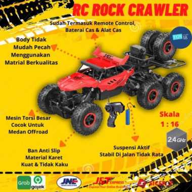 RC OFFROAD ROCK CRAWLER MOBIL REMOTE KONTROL 1:16 6WD 1200MAH RDR1073 Merah