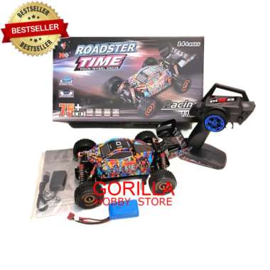 WLTOYS 184016 RC BUGGY BRUSHLESS 75KMH RTR SKALA 1:18 MAINAN HOBBY RC paket 1 baterai