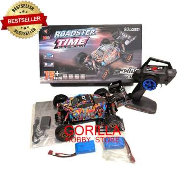 WLTOYS 184016 RC BUGGY BRUSHLESS 75KMH RTR SKALA 1:18 MAINAN HOBBY RC paket 2 baterai