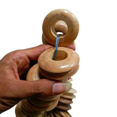 gulungan senar pancing bahan kayu golongan senar pancing