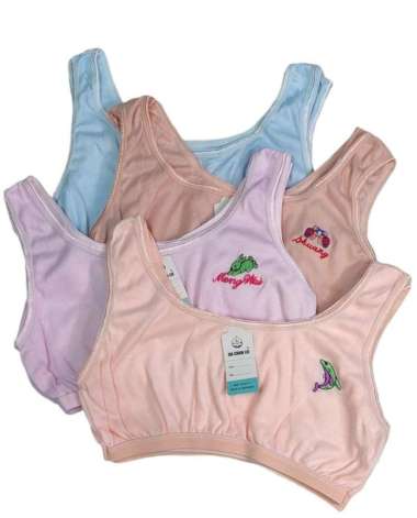 Miniset Anak Remaja Polos Warna Tali Besar Step Satuan Bra Remaja Mini