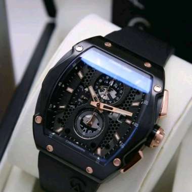 jam tangan alexander christie/alexander pria chronograph rubber AC 6608 MC cowo original merah Multi