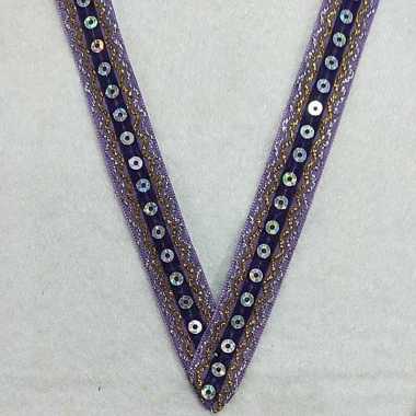 Renda India Payet Piring 1,6cm METERAN Ungu