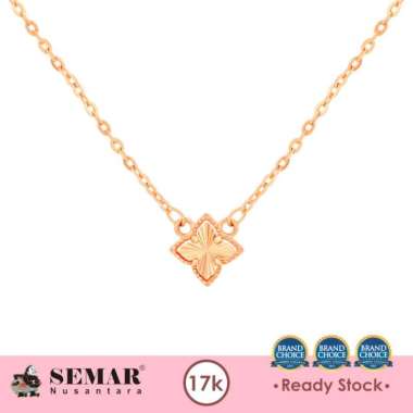 Kalung Emas Rosanna Flower Gold 17K Semar Nusantara