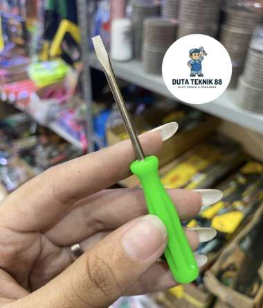 Obeng baut minus MINI buat mesin obras / obeng sepatu / obeng jarum