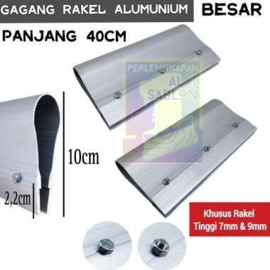GAGANG ALUMUNIUM SABLON 40CM RAKEL BESAR BAUT LUAR Multivariasi Multicolor