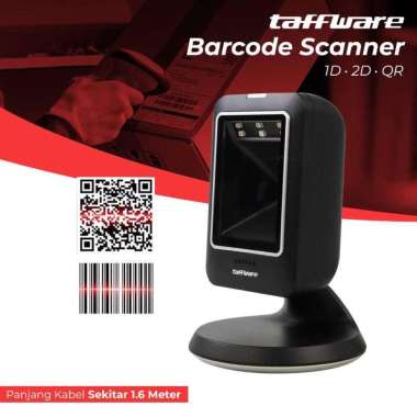 Desktop Barcode Scanner Portable USB 1D 2D QR MP6300Y Jasa Pembuatan Qris Cetak Stiker Dan Aplikasi 