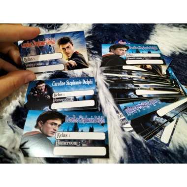 44 PCS Stiker Nama Buku / Stiker Custom Nama Buku Sekolah Anak/ Stiker Label Buku Waterproof PO 3har