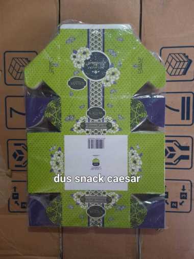 dus snack caesar hijau dan berbagai jenis motif menarik dengan ukuran 12x12 / 12x14 / 12x16 isi 100p