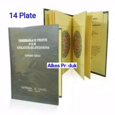 Buku Isihara Ishihara Buku Tes Buta Warna 14 Plates Multivariasi Multicolor