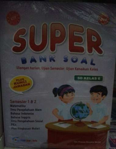 Buku Bank Soal Ulangan Harian ujian Semester Kelas 6 Multivariasi Multicolor