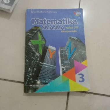 buku matematika untuk kelas 12 SMA Erlangga wajib Multivariasi Multicolor