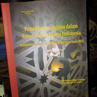 Pemeliharaan agama dalam fatwa majelis ulama Indonesia Multivariasi Multicolor