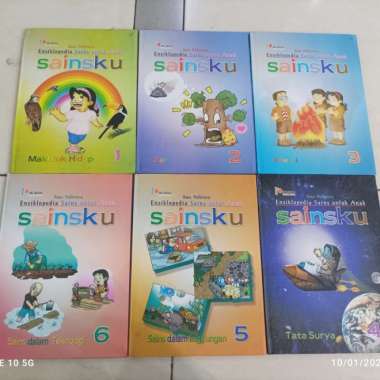 Buku Ensiklopedia Sains Untuk Anak Sainsku.Jilid 1-6 Lengkap. Multivariasi Multicolor