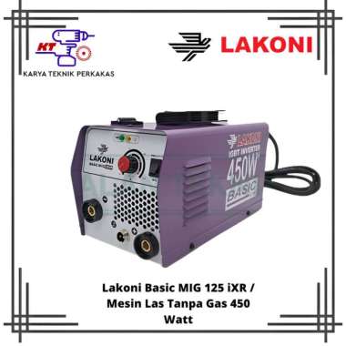 Lakoni Basic MIG 125 iXR / Mesin Las Tanpa Gas 450 Watt Multicolor
