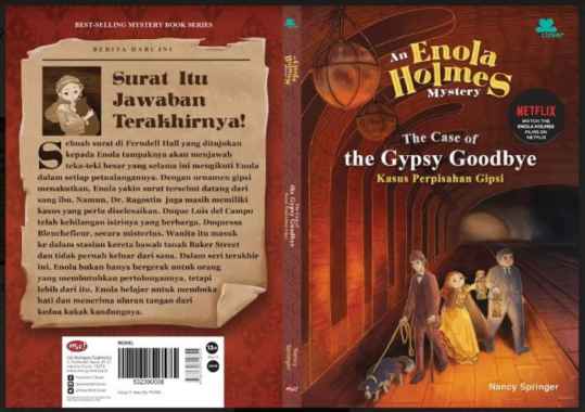Novel ENOLA HOLMES #6 Kasus Perpisahan Gipsi Multivariasi Multicolor