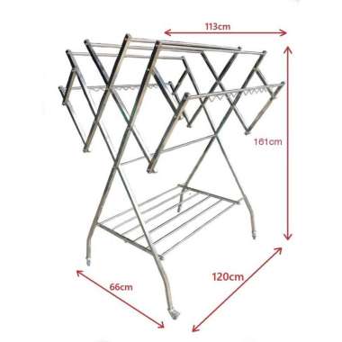 JP Jemuran Baju Stainless Steel160cmJemuran P Jumbo160cm (Upgrade)