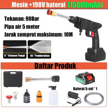 JP Alat Cuci Motor Mobil Mesin Cuci MobilMesin 1500mah-baterai