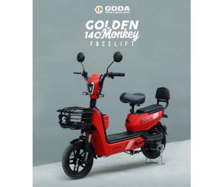 SEPEDA LISTRIK GODA GD-140 GOLDEN MONKEY NEW Pink