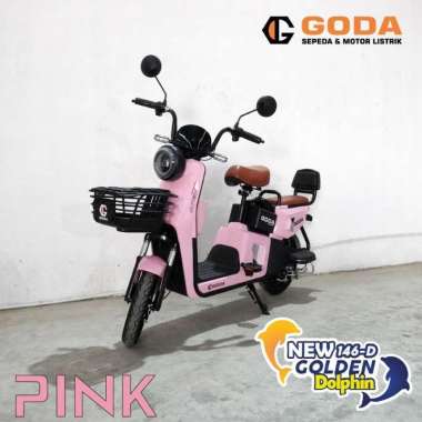 Sepeda Listrik GODA 146-D New Golden Dolphin Hitam
