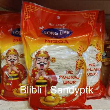 MISOA Mie Sua Misua Mie Kering Asin Putih Ulang Tahun Mi Panjang Umur Chong Mien Teng Mi Long Life O