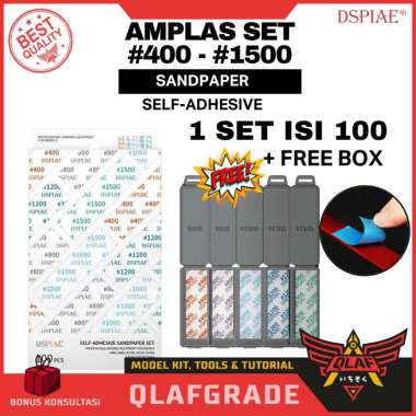Set Adhesive Sandpaper Reusable Amplas Perekat DSPIAE Set DSP-S01