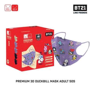 MIU MASK - BT21 3D Duckbill Mask Adult (3Ply) ISI 25