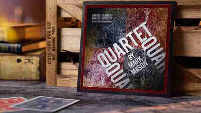 Alat Sulap Visual Terbaru 2024 Quartet by Mark Mason - Gimmick+tutor Gimmick+tutor