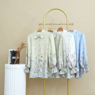 Baju Kemeja T144 Jacquard Marrionate Semua Ukuran Sage