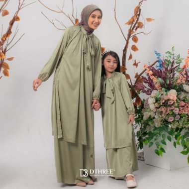 Dthree - Sarimbit Keluarga Dayana ( Sea Grass ) - Sarimbit Keluarga Muslim / Couple Keluarga 2024 / Baju couple keluarga / Sarimbit 2024 / Sarimbit Le 2- 3 Tahun Gamis Anak