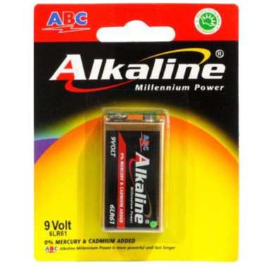 COD ABC ALKALINE 9V / 9 V / 9VOLT / 9 VOLT / BATERAI KOTAK 9V / VOLT / BATERRY