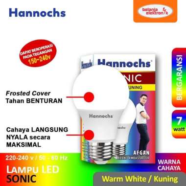 HANNOCHS SONIC LAMPU BOHLAM LED 7 WATT