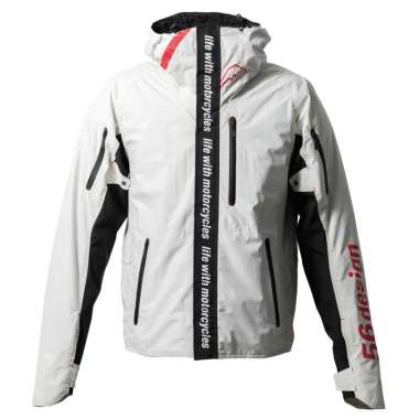 Jaket Motor - 56design Axis White Black Original M