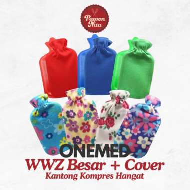 ONEMED WWZ Besar + Cover | Kantong Kompres Air Panas Cover