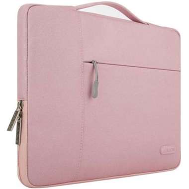 Mosiso Handstrap Shockproof Tas Laptop pink