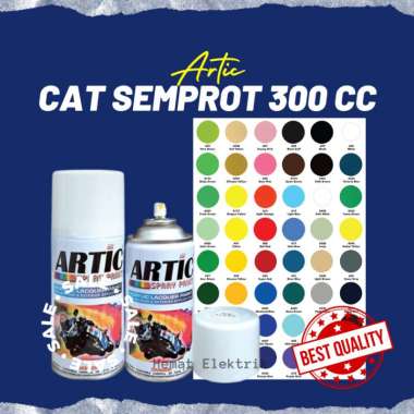 Pilox Cat Semprot Pilok Artic Warna Standard 300 cc Cat Kayu dan Plastik Tahan Panas Anti Karat Stan