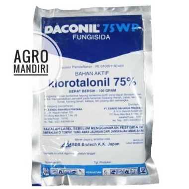 Daconil 75WP 100 gr Fungisida Pembasmi Jamur Busuk Bercak Cacar Daun Buah