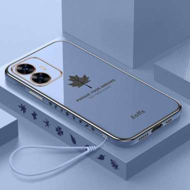 Case Maple Realme C55 Softcase Plating Realme C55 Biru