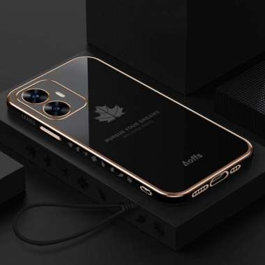 Case Maple Realme C55 Softcase Plating Realme C55 Hitam