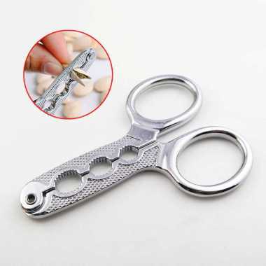 HALOJAJU Alat Pembuka Kulit Kuaci Sunflower Seed Plier Cracker 3 Hole