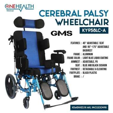 Kursi Roda Cerebral Palsy KY958LC-A Onehealth / Kursi Roda Berkebutuhan Khusus
