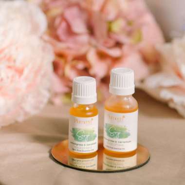 Plumeria Scent Drops Pure Essential Oil - Senja (Lemongrass & Geranium) 15 ml