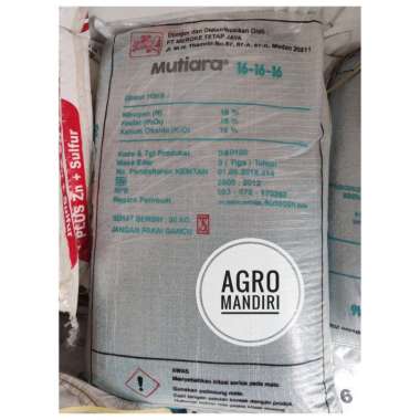 Pupuk NPK Mutiara 16-16-16 Repack 2 kg